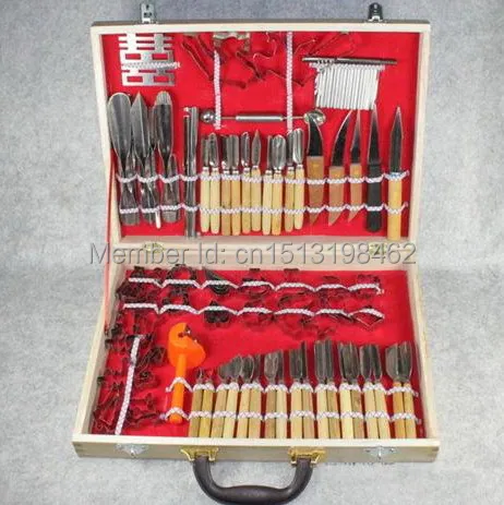 

Pro 80Pcs Kitchen Fruit Vegetable Carving Chisel Tools box set, chef carving tools