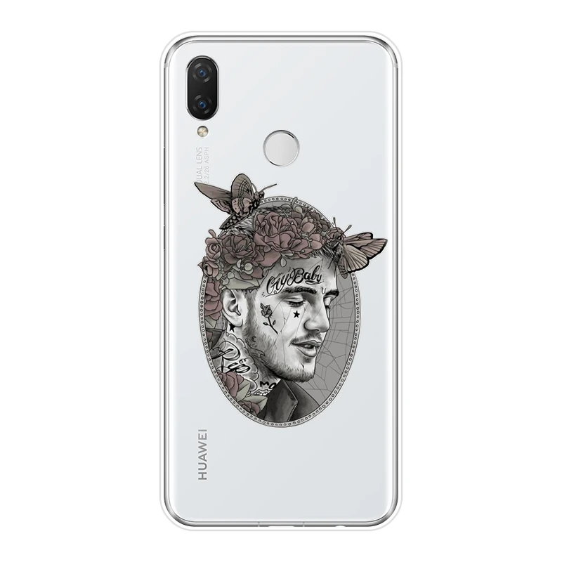 Для Huawei Nova Smart Lite 2017 чехол для телефона силиконовый Рэппер Lil Peep мягкая задняя