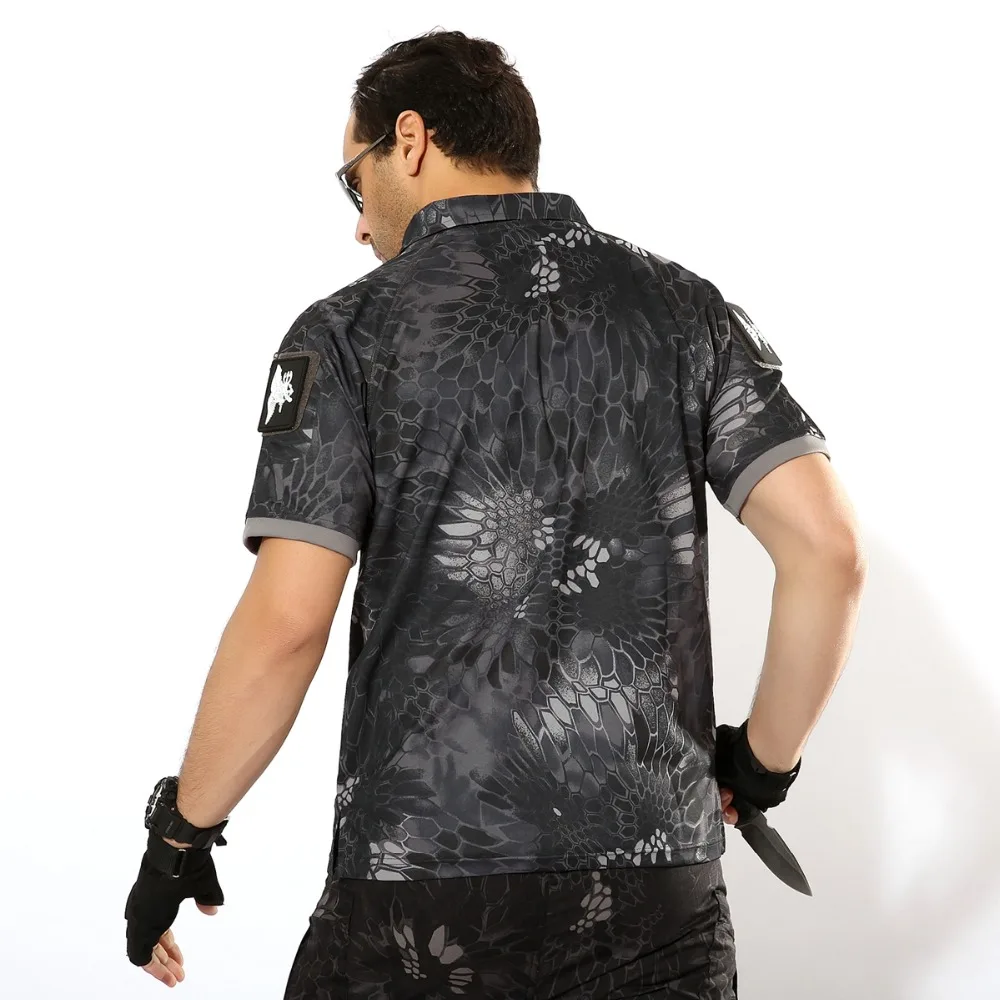 RAY GRACE Мужская быстросохнущая рубашка Водонепроницаемая уличная походная рубашка тактическая рубашка с коротким рукавом Мужские Военные рубашки в охотничьем стиле