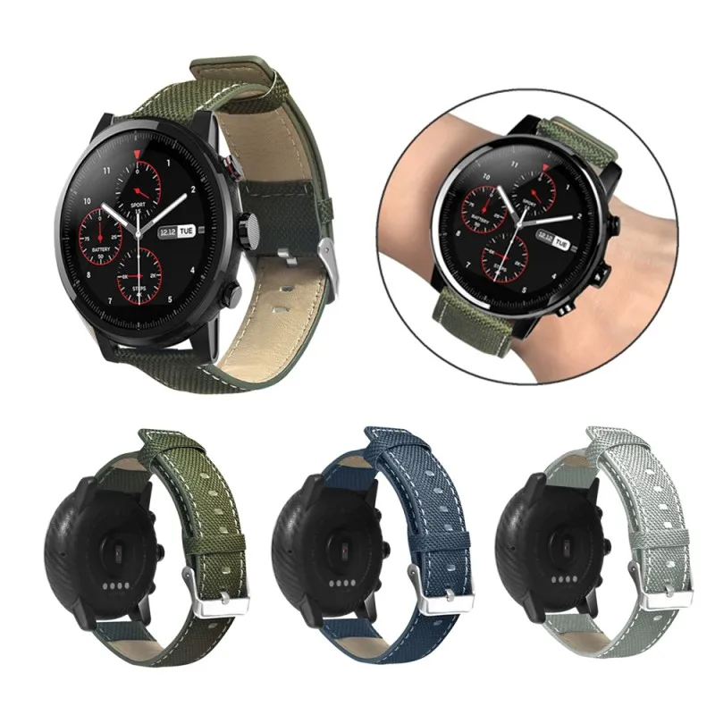 20mm Leather Strap for Huami Amazfit Bip Youth Version Smart Watch Bracelet Band Replacement Smartwatch Accessories | Электроника