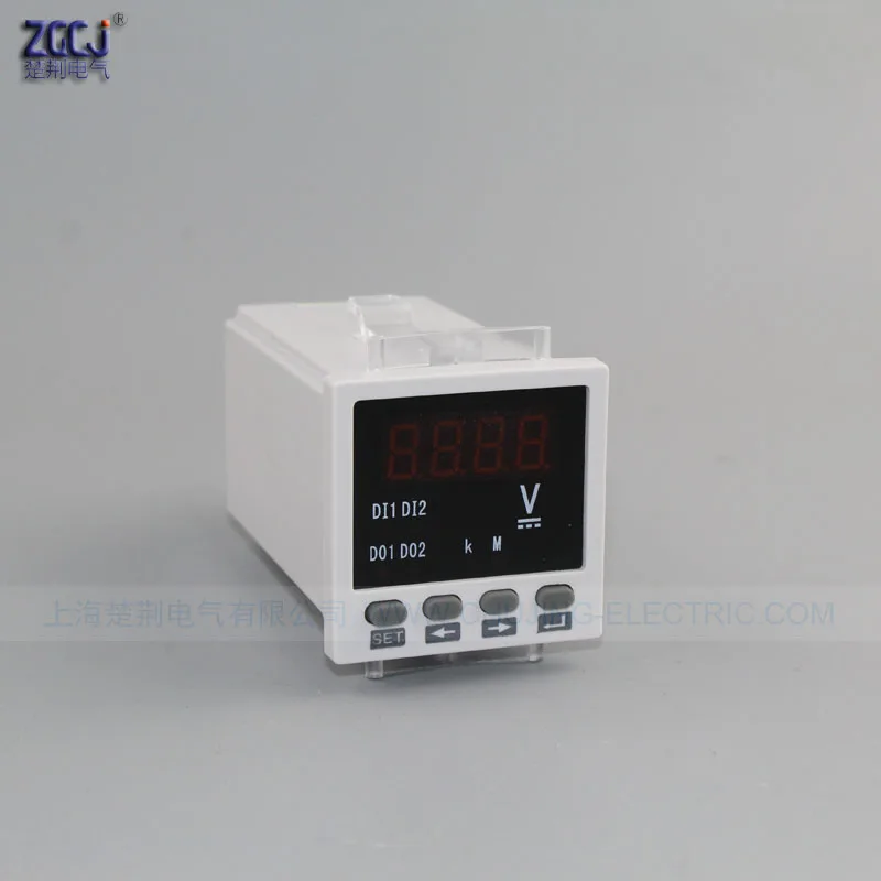 

DC 0-48V Digital display DC voltage meter with RS485 communication Modbus-RTU protocol 48V voltage panel meter voltmeter