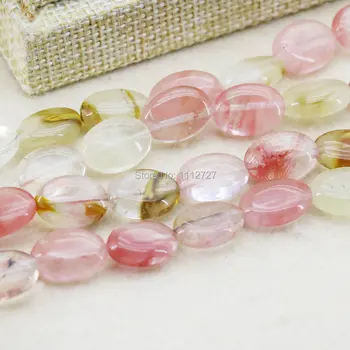 

10x14mm Multicolor Watermelon Tourmaline Ellipse Ornaments Crafts Loose Beads Semi Finished Stone DIY Jewelry Making Women Girls