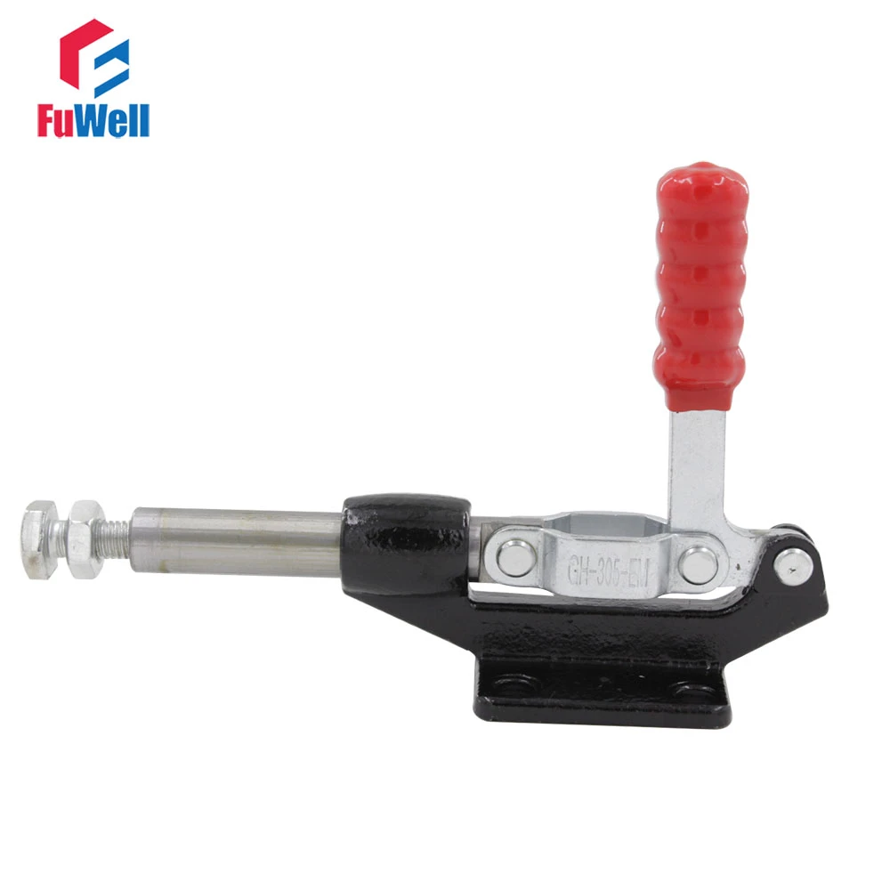 Clamp Hand Tool Riveting Processing Iron Galvanized Quick Fixed Toggle Clamp Holding Latch Push Pull Action Hand Tool for During Welding Processing GH-305-CM Clamp Hand Tool Riveting Processing Iron Galvanized Quick Fixed Toggle Clamp Holding Latch Push Pull Action Hand Tool for During Welding Processing GH-305-CM