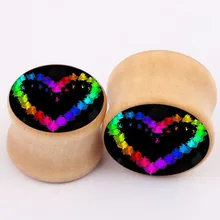 new explosion of real wood bones ear piercing jewelry font b earrings b font expansion PLUG
