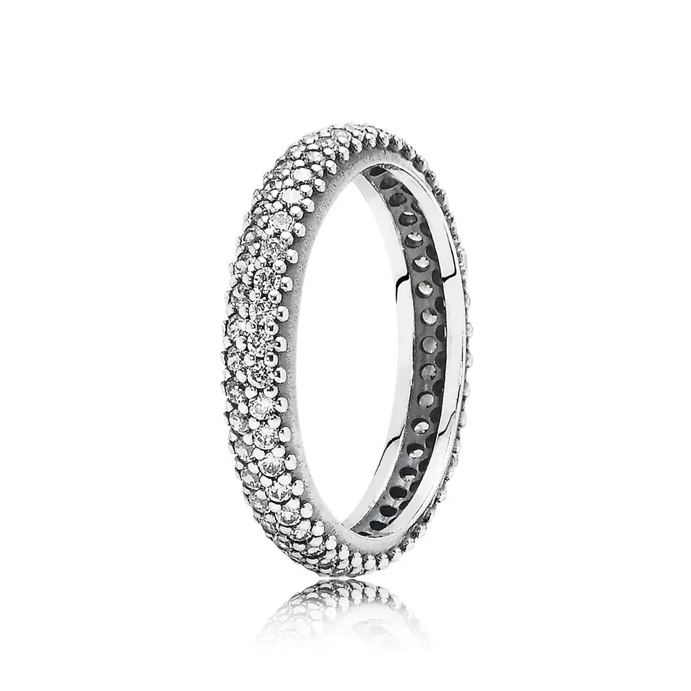 

CHAMSS Original 1:1 New Inspiration Within Stackable Ring Clear CZ Women 925 Silver Exquisite Beautiful Luxury Jewelry Wholesale