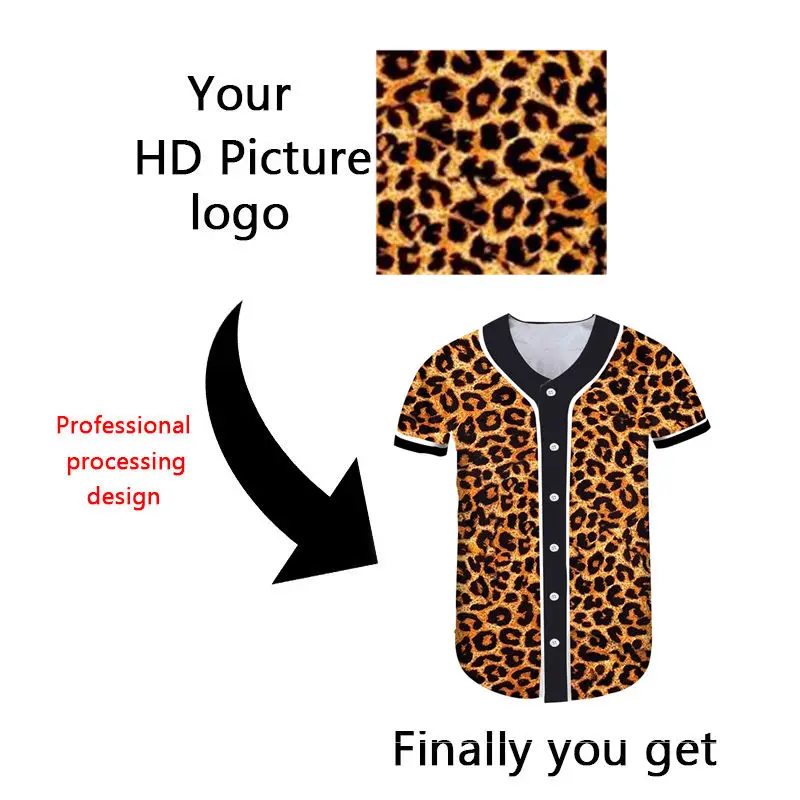 Custom Baseball Shirt DIY Custom tshirt your Brand Logoown designPhoto 3D Print Unisex Streetwear Hip Hop Baseball Team Jersey (3)