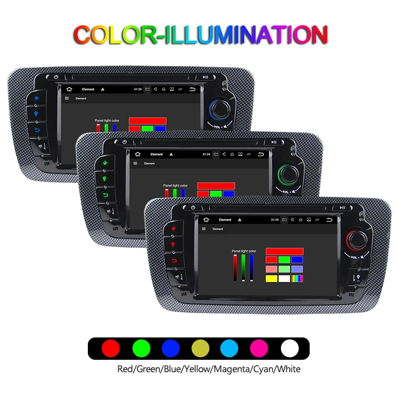 Best 4G RAM Android 9.0 Car DVD GPS Navigator For SEAT Ibiza 2009 2010 2011 2012 2013 car stereo radio with wifi bluetooth 9