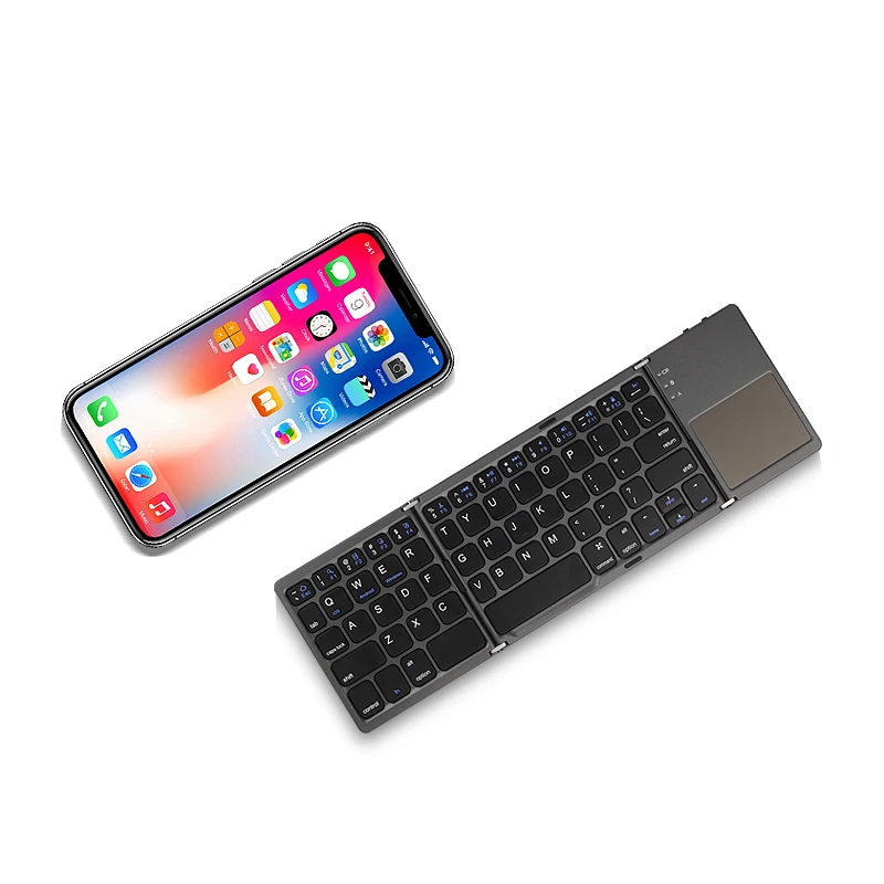 Три сложенные беспроводной Bluetooth клавиатура для Apple iphone X XS Max 7 8 плюс 6 6splus 5 5S SE x s