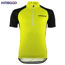 HIRBGOD, простые, желтые, черные, частичная молния, Майки для велоспорта, мужские, короткий рукав, одежда для велоспорта, Ropa, летний светильник, Майки для велоспорта, NR181