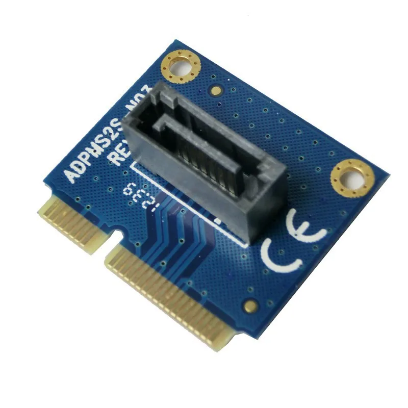 50pcs mSATA to SATA Converter Card Mini 7Pin Adapter for 2.5&quot 3.5&quot HDD SSD Hard Drive |