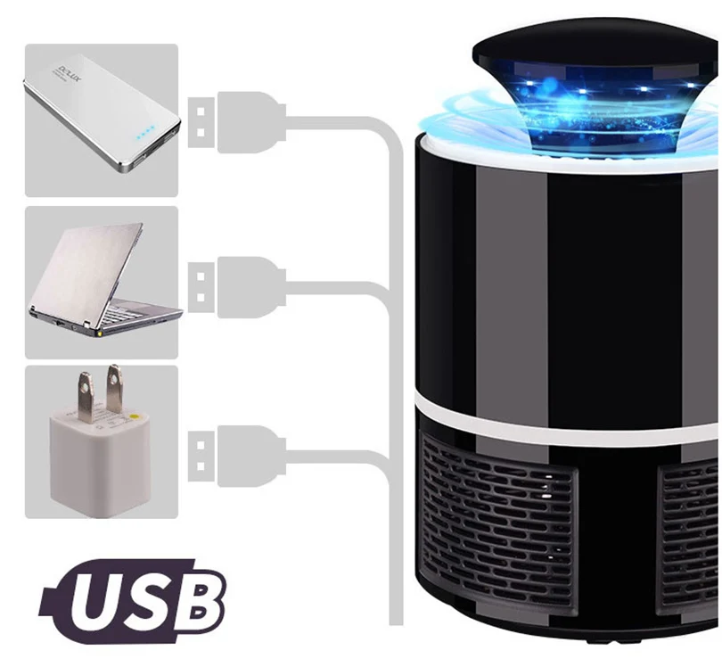 Electric Mosquito Killer Lamp Fly Trap Killer Insect Trap LED Night light Mosquito Zapper Pest Killing Lamp USB Powered Mosquitoes Fly Catcher Bug Killer for Indoor Outdoor Patio Yard (20)