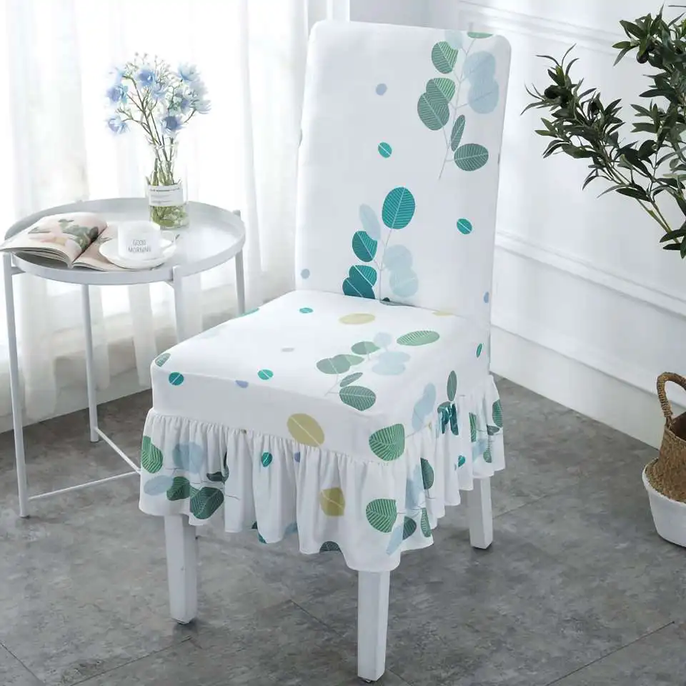 Домашний принт чехлы на кресла стрейч большой эластичный спандекс чехлы на стулья для столовой современный чехол на стул со спинкой - Цвет: 6