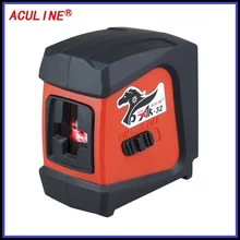 ACULINE AK32 красный лазерный уровень 1V1H1D 2 линии поперечные линии Niveau лазерный автоматический самонивелирующийся ударопрочный портативный диагностический инструмент