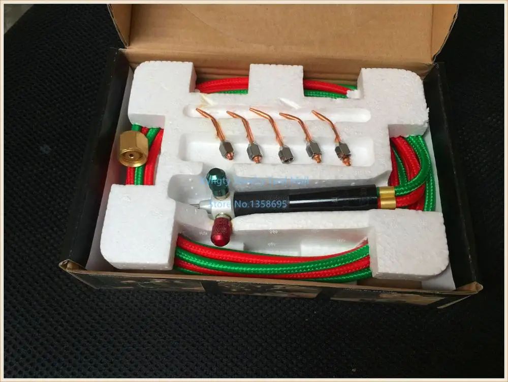 Переносная газовая Сварочная горелка микрогорелка на Бутане с 5 наконечниками маленький фонарь Смит