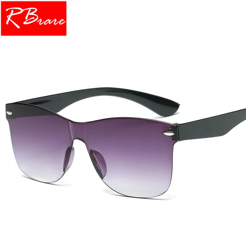 

RBRARE 2019 Transparent Sunglasses Women Colorful Retro Fashion Sun Glasses Women's Vintage Luxury Brand Eyewear