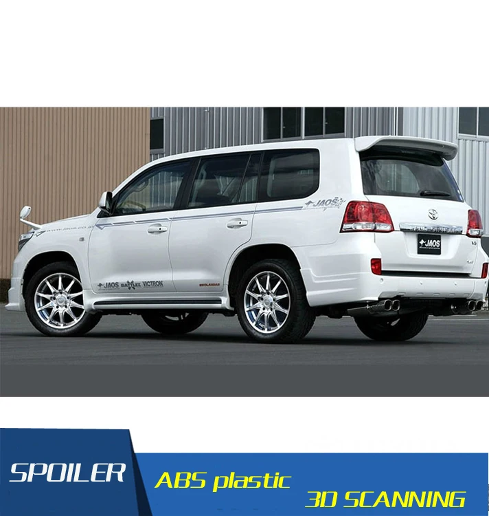 

For Land Cruiser FJ LC200 Spoiler ABS Material Car Rear Wing Primer Color Rear Spoiler For Toyota Cruiser LC200 Spoiler