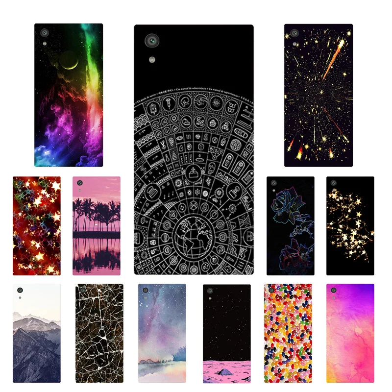 Case for Sony Xperia XA1 Ultra Cover Soft TPU Printing Silicone Phone Cases Disk sony |