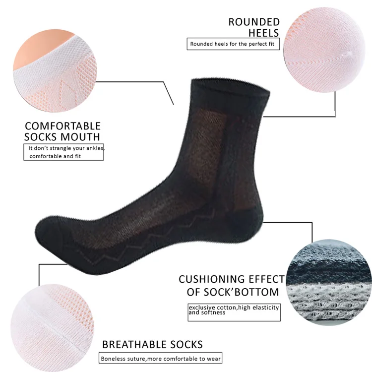 VERIDICAL, дышащие короткие носки для мужчин, сетчатые летние носки, 5 пар/лот, meia masculina, деловые однотонные мужские носки, werk sokken