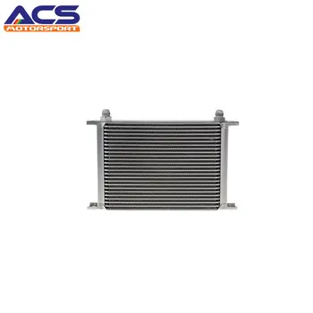 

Universal Engine Oil Cooler SILVER 25 row AN 8 8 AN 13x8.9x2 For 240SX S13 350z