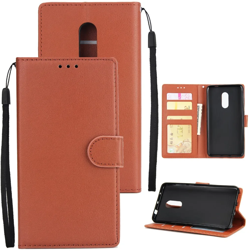 Case For Xiaomi Redmi 5 Plus Case PU Leather Flip Luxury Holder Phone