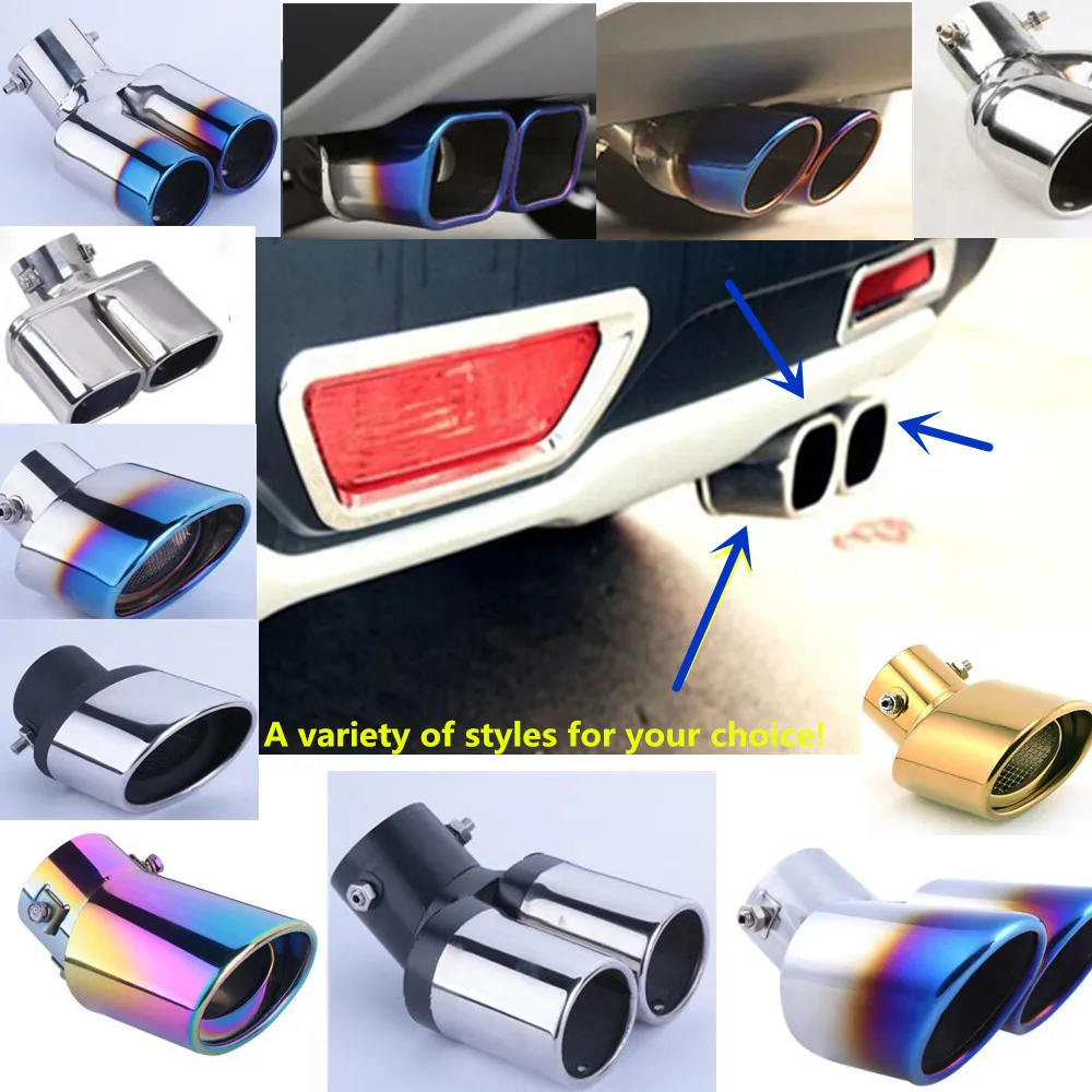 font b car b font style muffler exterior end tail pipe dedicate stainless steel font