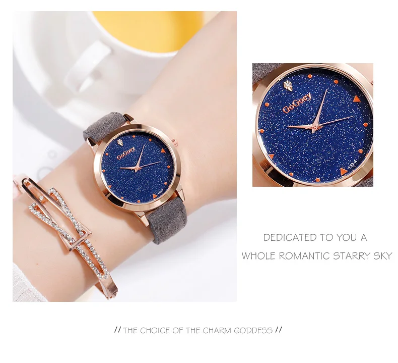 Gogoey роскошные брендовые кожаные часы женские модные кварцевые платья женские наручные часы водонепроницаемые спортивные часы Relogio Feminino