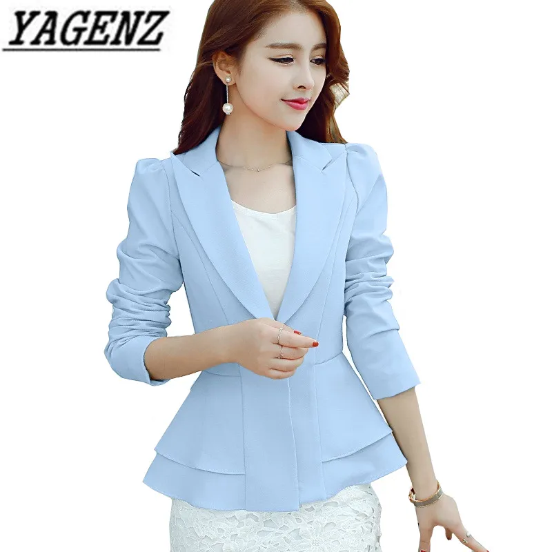 Black Pink Royal blue Ladies Blazers 2018 New Fashion