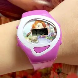 Новые модные детские часы светодиодный цифровой выставка браслетов часы студентов силикагель спортивные наручные часы подарки NC60