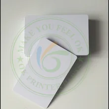 100 Глянцевая Белая пустая струйная печатная ПВХ карта водонепроницаемая пластиковая ID карта Визитная карточка без чипа для Epson для Canon принтера