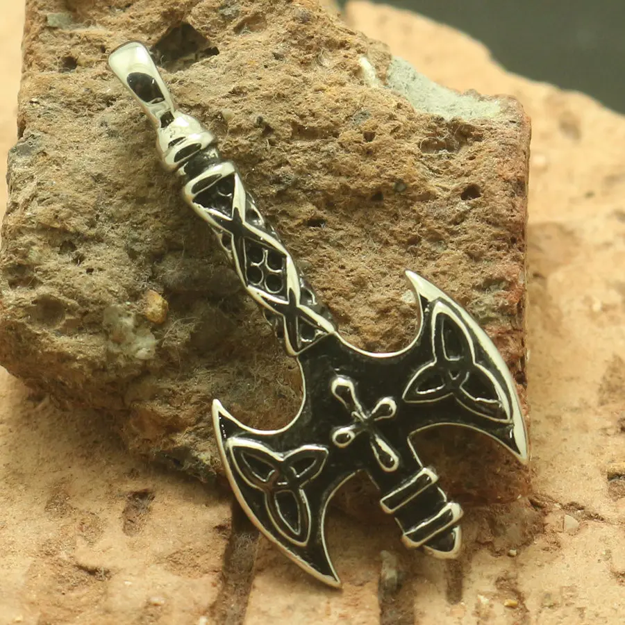 316L Stainless Steel Cool Viking Axe Pendant -in Pendants from Jewelry ...