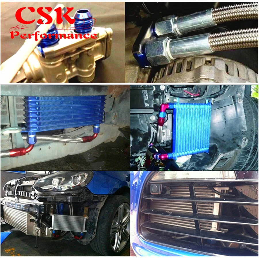 Подходит для BMW E36/E46 M3 135/E90 335/640 черный 16 рядный масляный радиатор с кронштейном и