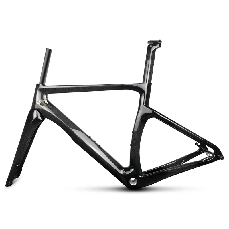Excellent Disc Brake newly thru axle carbon road frame 3k 1k glossy matte road framest bb68 bb30 can customized paint LEADNOVO 1