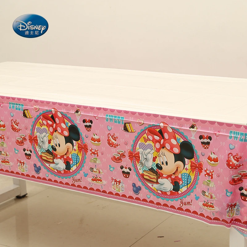 

Disney Minnie Mouse Map Party Supplies Birthday Party Decoration Wedding Disposable Tablecloth 1.32x2.2M
