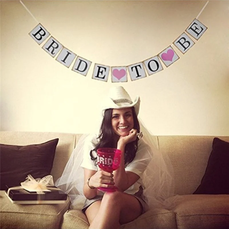 

Bride to Be Wedding Banner bunting Bridal shower Wedding Sign Photo booth Prop birthday supplies backdrop Party favor Decoration
