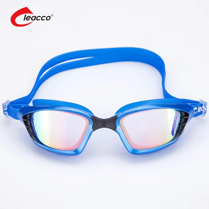 Leacco Anti Fog Anti Scratch Waterproof Swimming Goggles Colorful