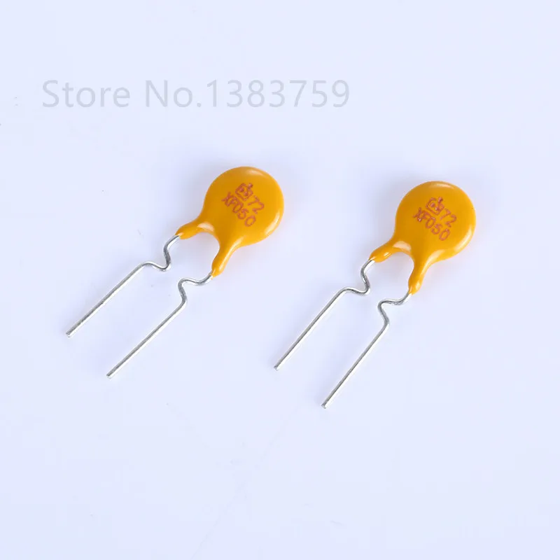 

10/50/100pcs plug-in self-recovery fuse WDS72-050 72V 0.5A 72 XF050 PPTC