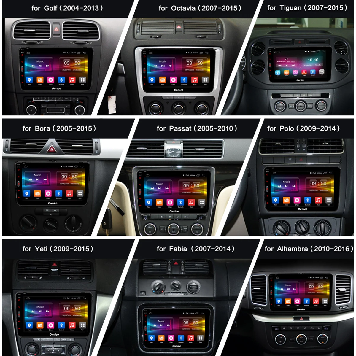 Excellent IPS DSP CarPlay Octa Core 4G+32G CarPlay Android 9.0 Car DVD GPS Radio for VW PASSAT CC Golf Tiguan Touran Polo SEAT Altea Leon 4