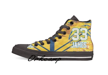 

Los Angeles Football Player James High Top Canvas Shoes Custom Walking shoes