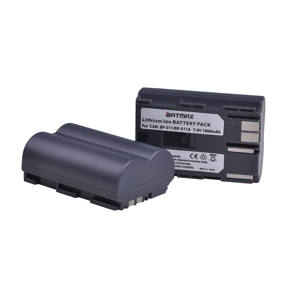 Bateria para Canon Bp-511 Bp-511a Bp511 Bp511a e Eos 5d 10d 20d 30d 40d 50d Baterias 1800mah Bp511 Bp-511a bp 511a - Image 2