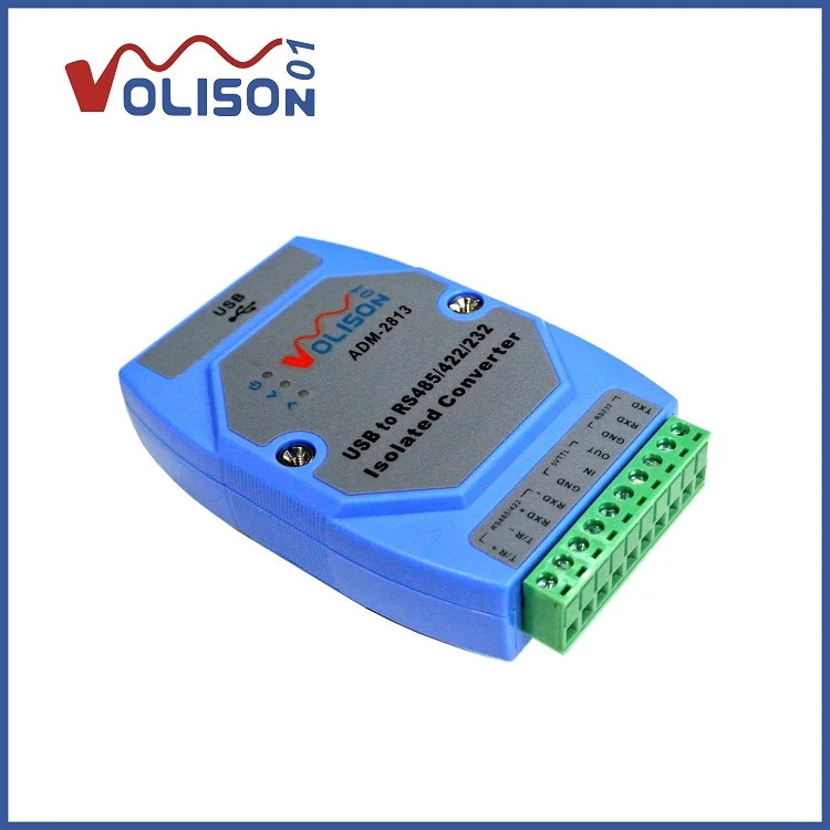 Новый USB к RS485/RS232/RS422 промышленный класс Улучшенная Оптическая изоляция молния