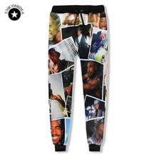 Мужские штаны с 3d принтом в стиле хип-хоп, штаны для бега с принтом Тупак, длинные брюки, мужские уличные спортивные штаны, весенне-летние штаны для мужчин
