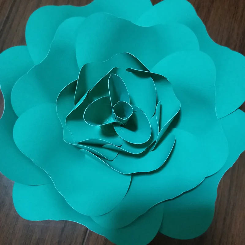 Handmade Giant Paper Rose Flower For Wedding Backdrops Background
