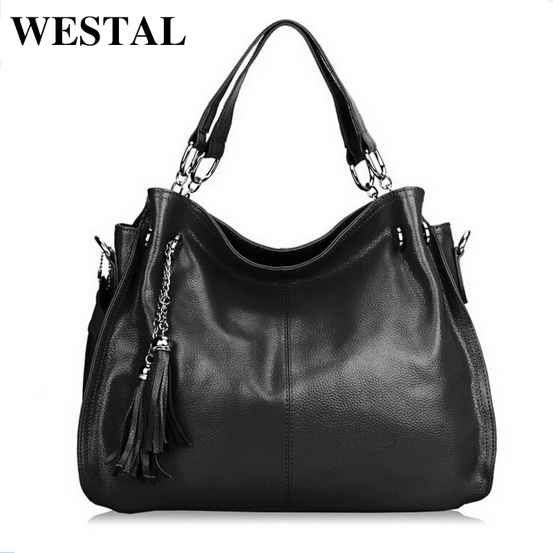WESTAL Women Bag Genuine font b Leather b font Bag font b Leather b font font