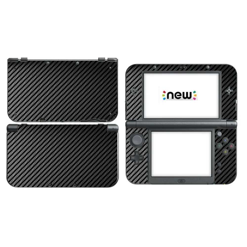 Черная Виниловая наклейка из углеродного волокна для Nintendo New 3DS XL LL|protector sticker|protector