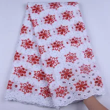 Pure Cotton African Dry Lace Fabric With Stones High Quality Nigerian Lace Fabric Swiss Voile Lace In Switzerland In Party A1654