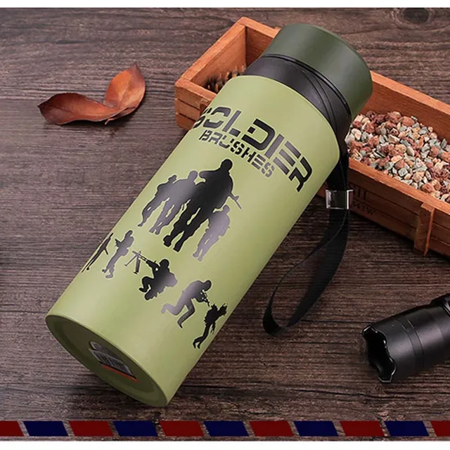 Creative Insulated Military Cup Outdoor Sports Camouflage Thermos