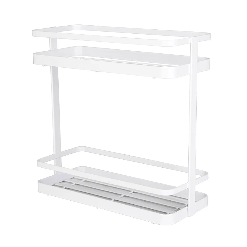  Iron Art Makeup Organizer Two-Layers Box Cosmetic Organizer Makeup Box Makeup Storage rack Bathroom
