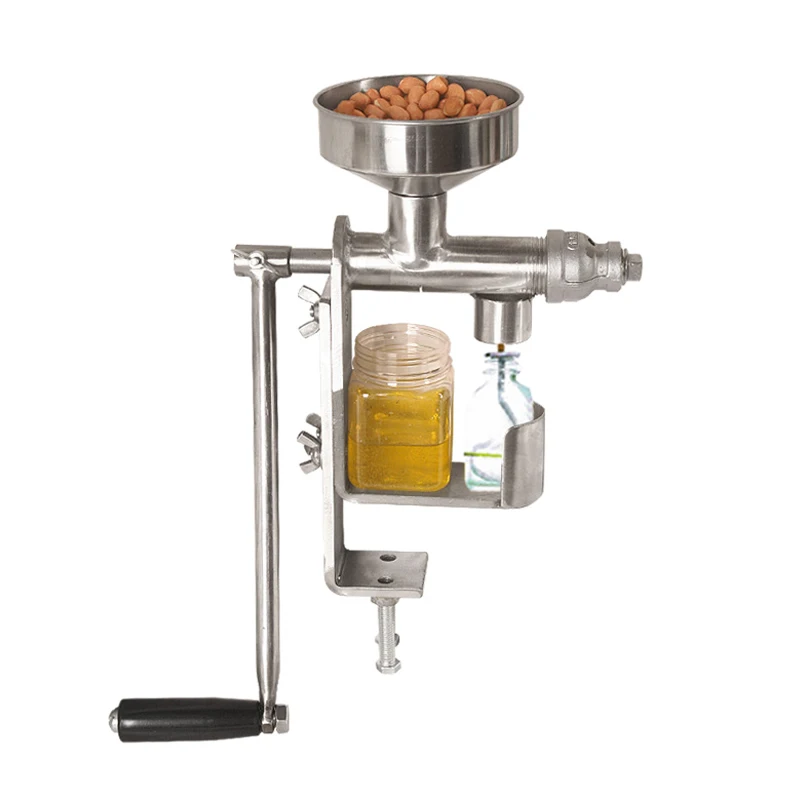 CGOLDENWALL Manual Oil Press Machine Household Oil Extractor Peanut Nuts Seeds Oil Press Machine Expeller Oil Extractor Machine HY-03