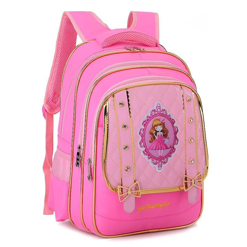 

orthopedic kids schoolbags for girls Princess backpack bookbags children waterproof primary escolar satchel mochila infantil zip