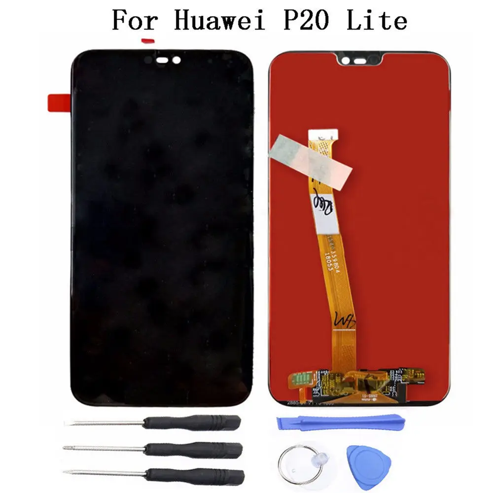 

Smart Cell Phone LCD Display +Touch Screen Digitizer Assembly replacement with frame for Huawei P20 Lite LCD Display Screen